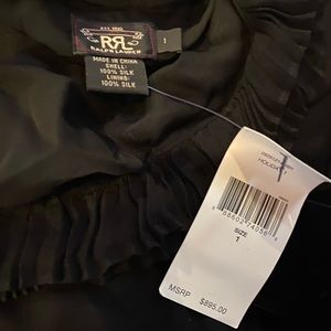 RRL Ralph Lauren silk black dress
